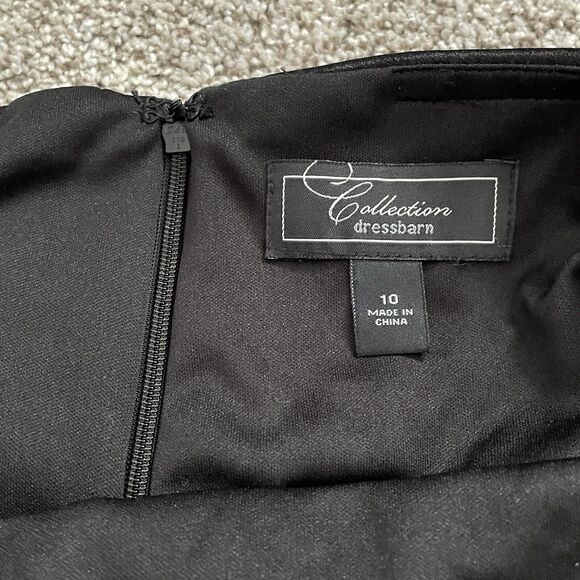 Dressbarn Dress Barn Shiny Tiered Layered Sleeveless Dress Women’s Size 10 - Picture 4 of 11